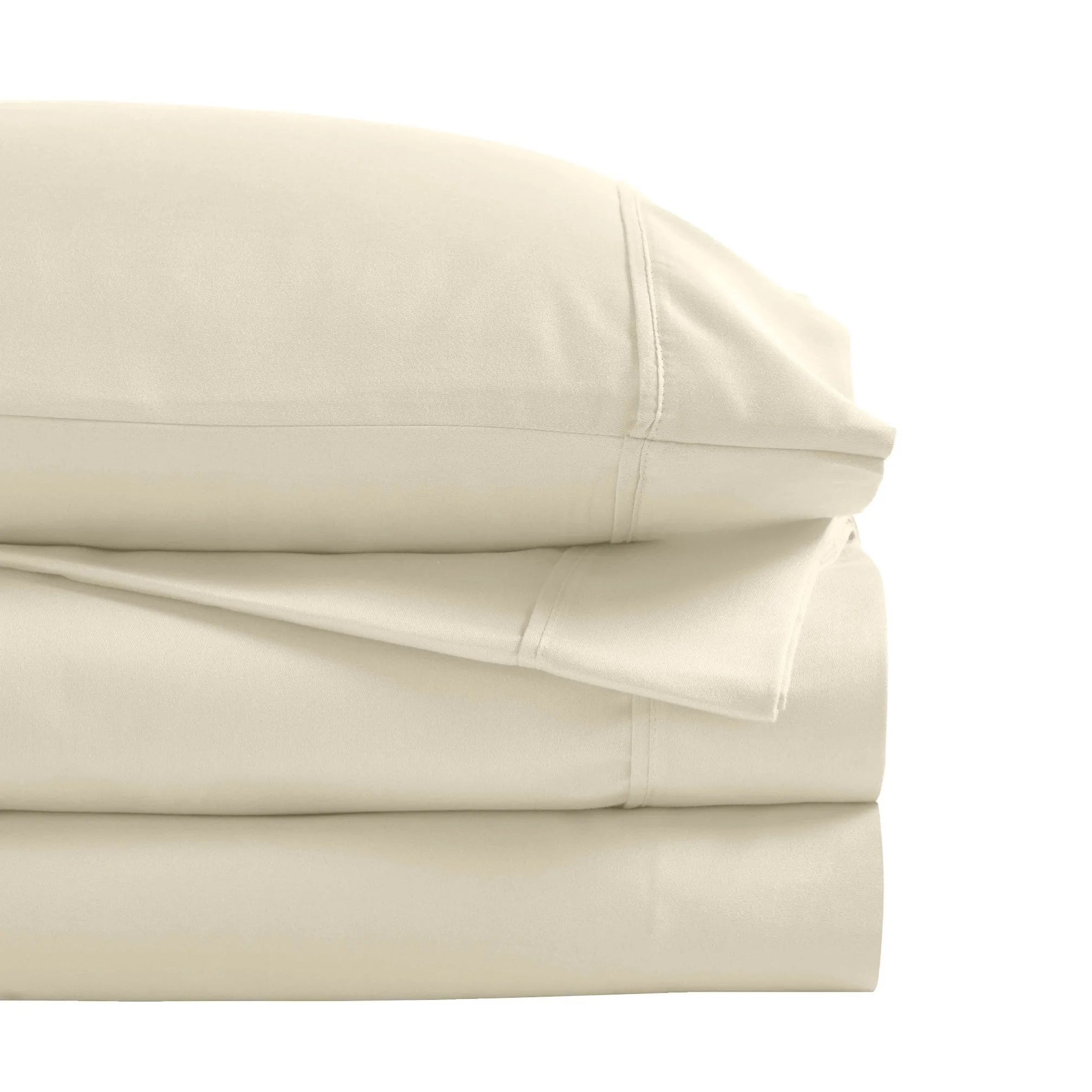 1200 Thread Count Cotton Rich Bed Sheet Set Solid Deep Pocket - Sheet Set by Superior Brand