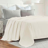 Milan Cotton Textured Jacquard Striped Lightweight Woven Blanket - Blanket by Superior Brand