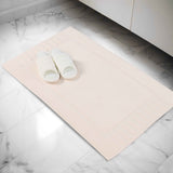 Leo Cotton Solid Modern Absorbent Heavy Washable Bath Mat Set of 2 - Bath Mats by Superior Brand