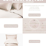 300 Thread Count Egyptian Cotton Solid Duvet Cover - Egyptian Cotton Duvet Cover Set by Superior Brand