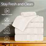Smart Dry Zero Twist Cotton Medium Weight 3 Piece Assorted Towel Set - Towel Set by Superior Brand