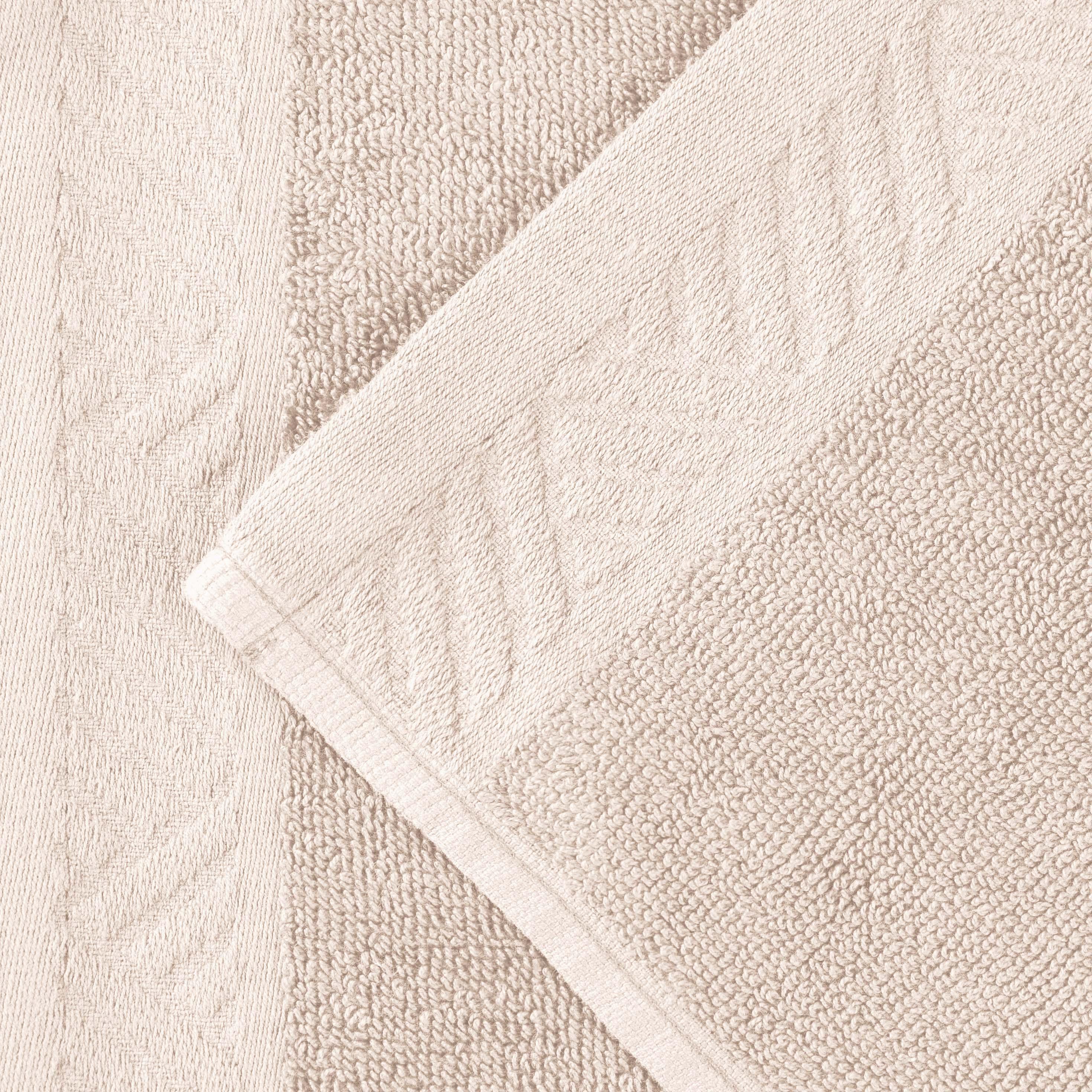 Egyptian Cotton Basketweave Solid Towel Set 3 Piece - Egyptian Cotton Towel Set by Superior Brand