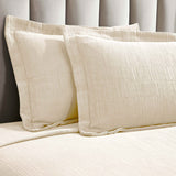 Zenith Cotton Medium Weight Geometric Matelasse Bedspread and Sham Set - Bedspread by Superior Brand