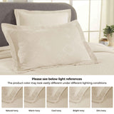 Lightweight Cotton Bedspread Sets 3-Piece Geometric Fret Jacquard Matelassé Scalloped - Bedspread by Superior Brand