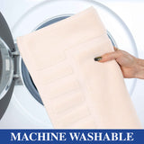 Leo Cotton Solid Modern Absorbent Heavy Washable Bath Mat Set of 2 - Bath Mats by Superior Brand