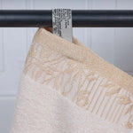 Wisteria Cotton Medium Weight Floral Jacquard Border 3 Piece Towel Set - Towel Set by Superior Brand