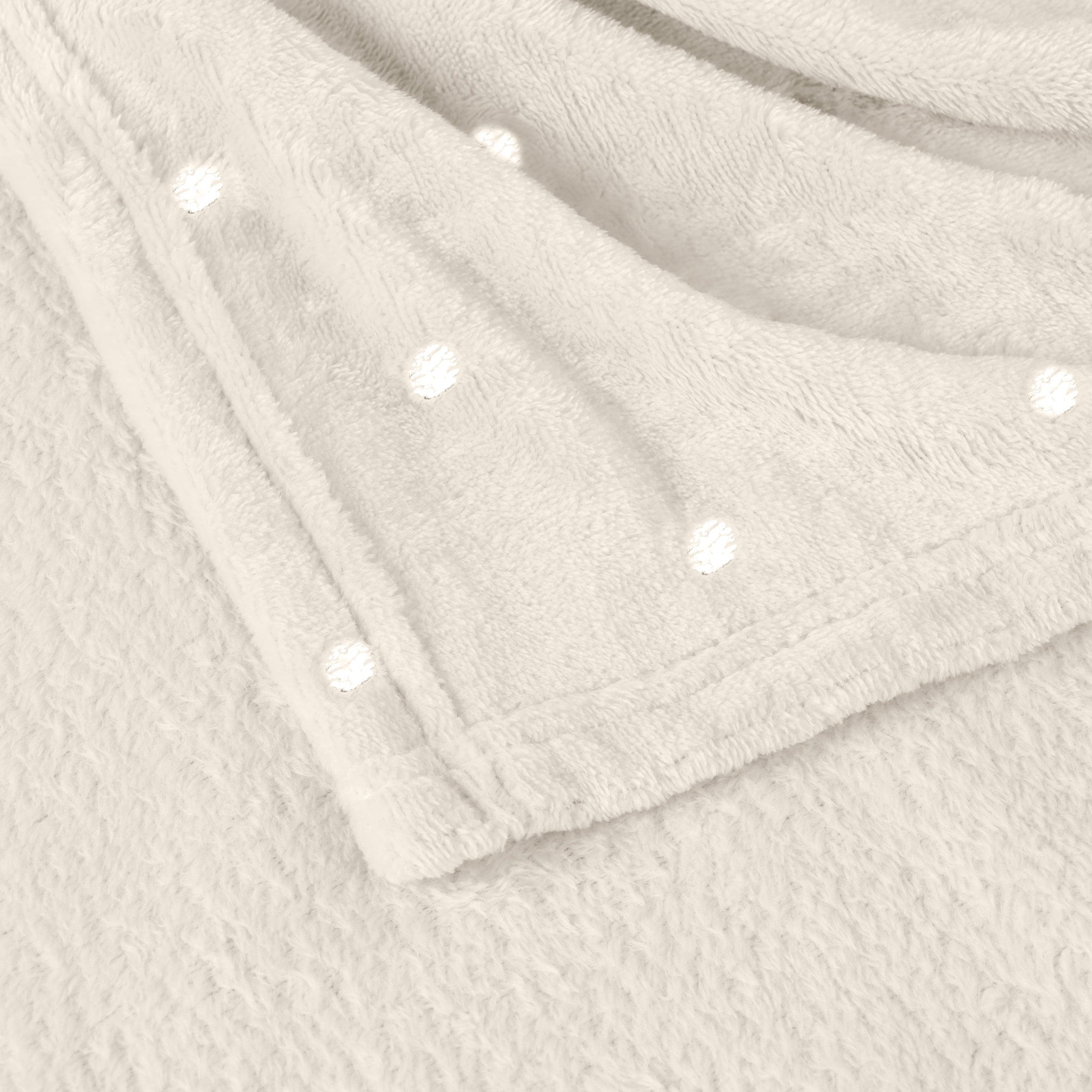 Fleece Plush Medium Weight Fluffy Soft Decorative Polka Dot Blanket - Blanket by Superior Brand