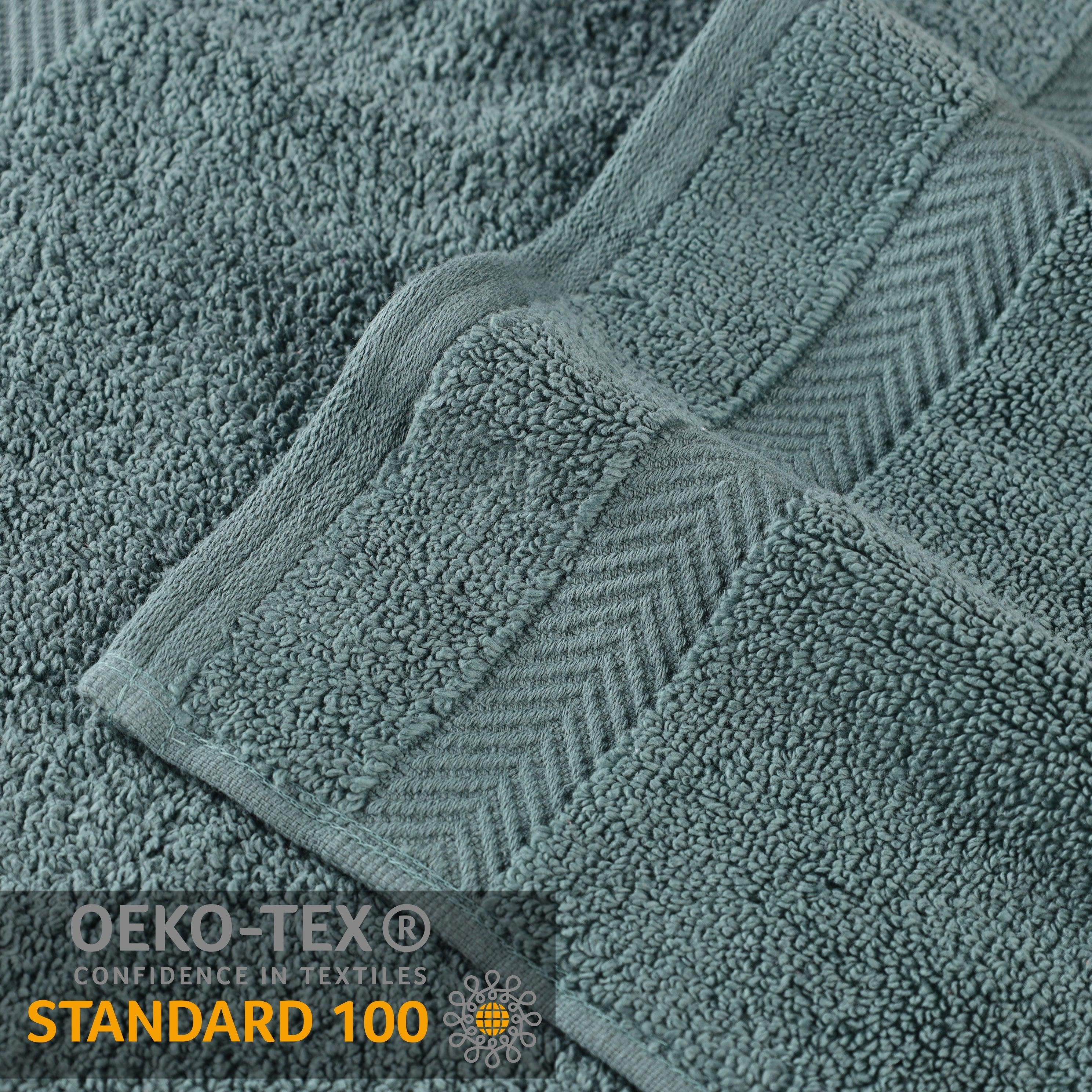 Zero Twist Cotton Ultra-Soft Absorbent Face Towel Washcloth Set of 12 - Face Towel by Superior Brand