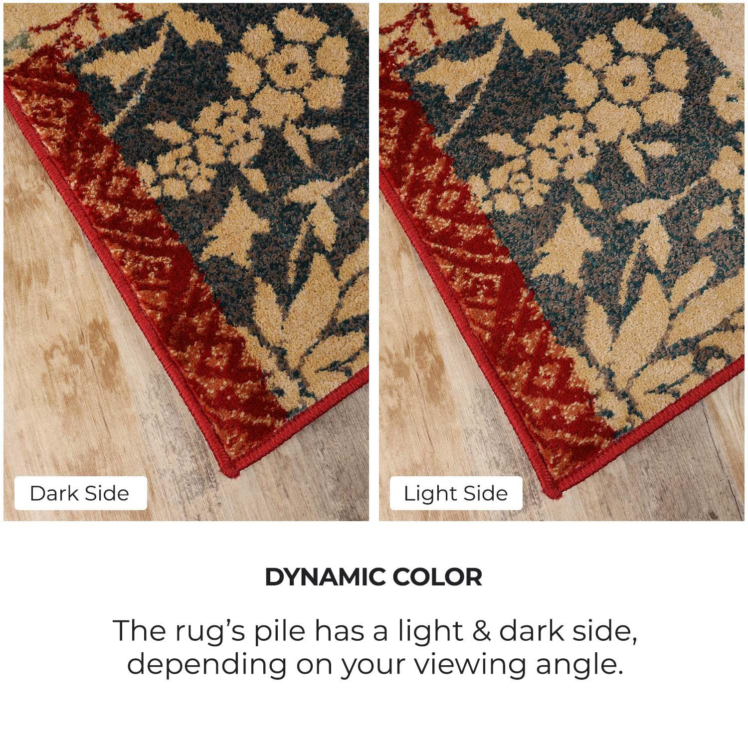 Superior Kennicot Elegant Floral Patchwork Indoor Area Rug or Runner