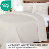 Kymbal Cotton Blend Woven Medallion Jacquard Bedspread Set - Bedspread by Superior Brand