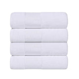 Larissa Cotton Geometric Border Bath Towel Set of 4 - Bath Towel by Superior Brand
