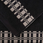 Larissa Cotton Geometric Border 3 Piece Assorted Towel Set - Towel Set by Superior Brand