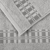 Larissa Cotton Geometric Border 3 Piece Assorted Towel Set - Towel Set by Superior Brand