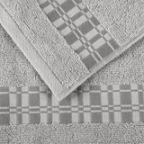 Larissa Cotton Geometric Border 3 Piece Assorted Towel Set - Towel Set by Superior Brand