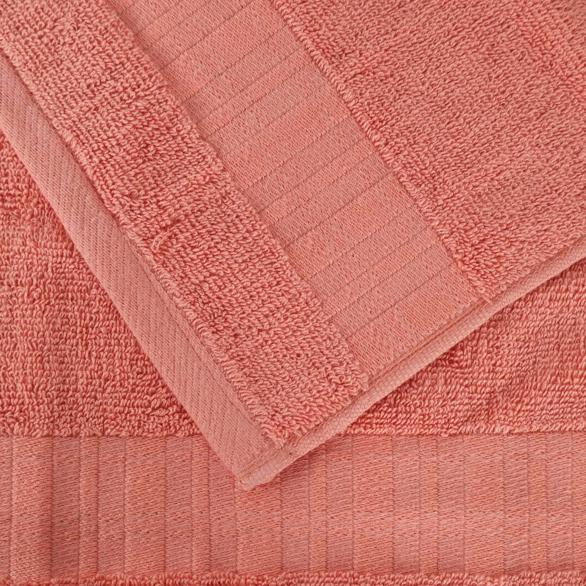 Larissa Cotton Geometric Border 3 Piece Assorted Towel Set - Towel Set by Superior Brand