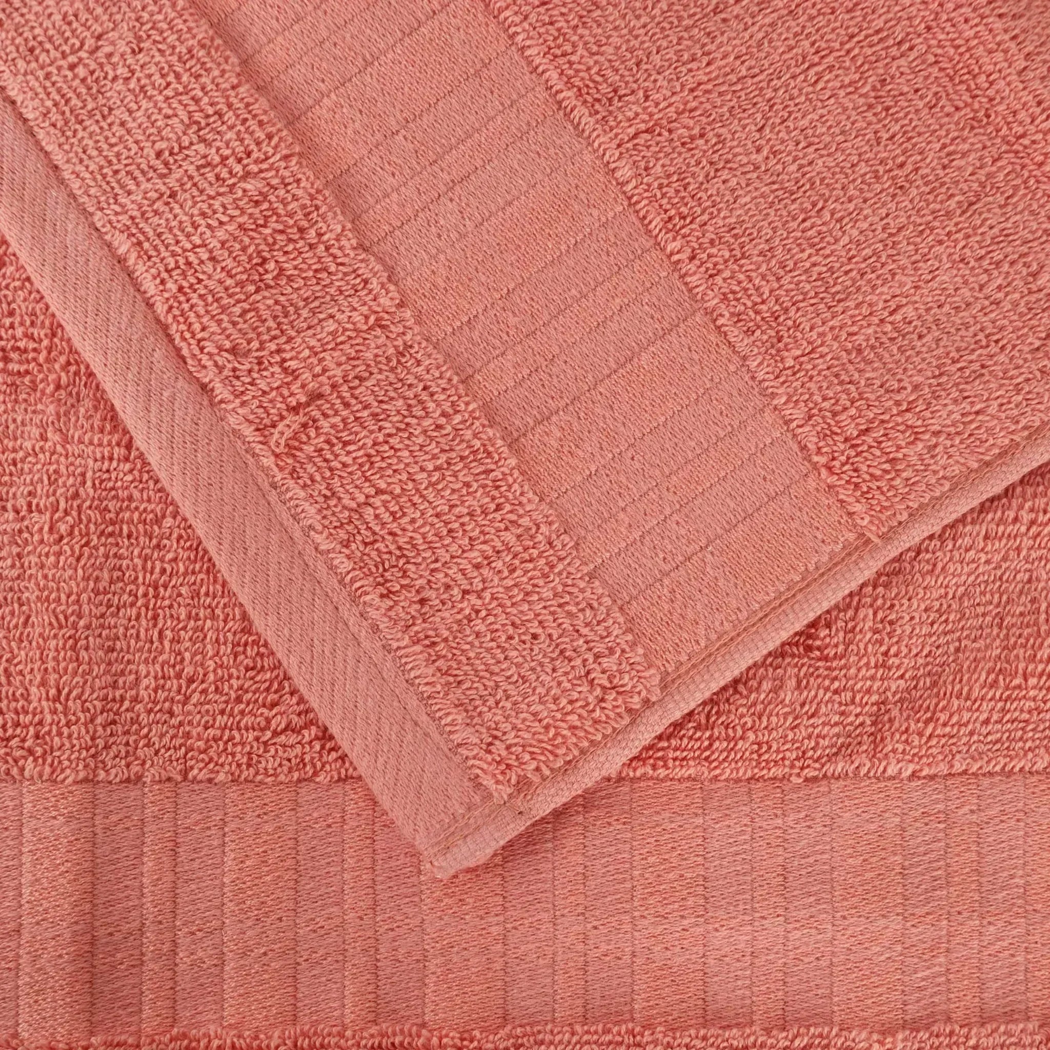 Larissa Cotton Geometric Border 3 Piece Assorted Towel Set - Towel Set by Superior Brand