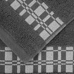 Larissa Cotton Geometric Border 3 Piece Assorted Towel Set - Towel Set by Superior Brand