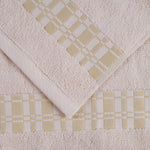 Larissa Cotton Geometric Border 8 Piece Assorted Towel Set - Towel Set by Superior Brand