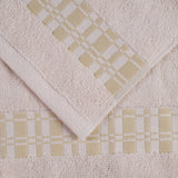 Larissa Cotton Geometric Border 8 Piece Assorted Towel Set - Towel Set by Superior Brand