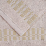 Larissa Cotton Geometric Border 8 Piece Assorted Towel Set - Towel Set by Superior Brand