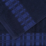 Larissa Cotton Geometric Border 3 Piece Assorted Towel Set - Towel Set by Superior Brand