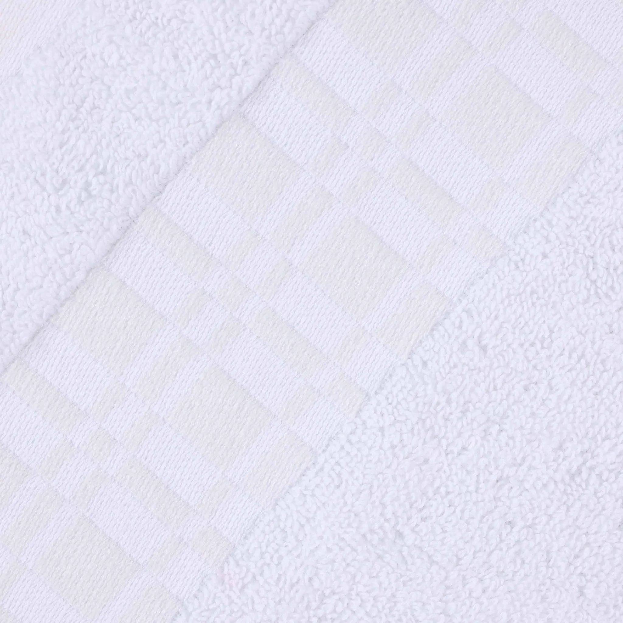 Larissa Cotton Geometric Border 3 Piece Assorted Towel Set - Towel Set by Superior Brand