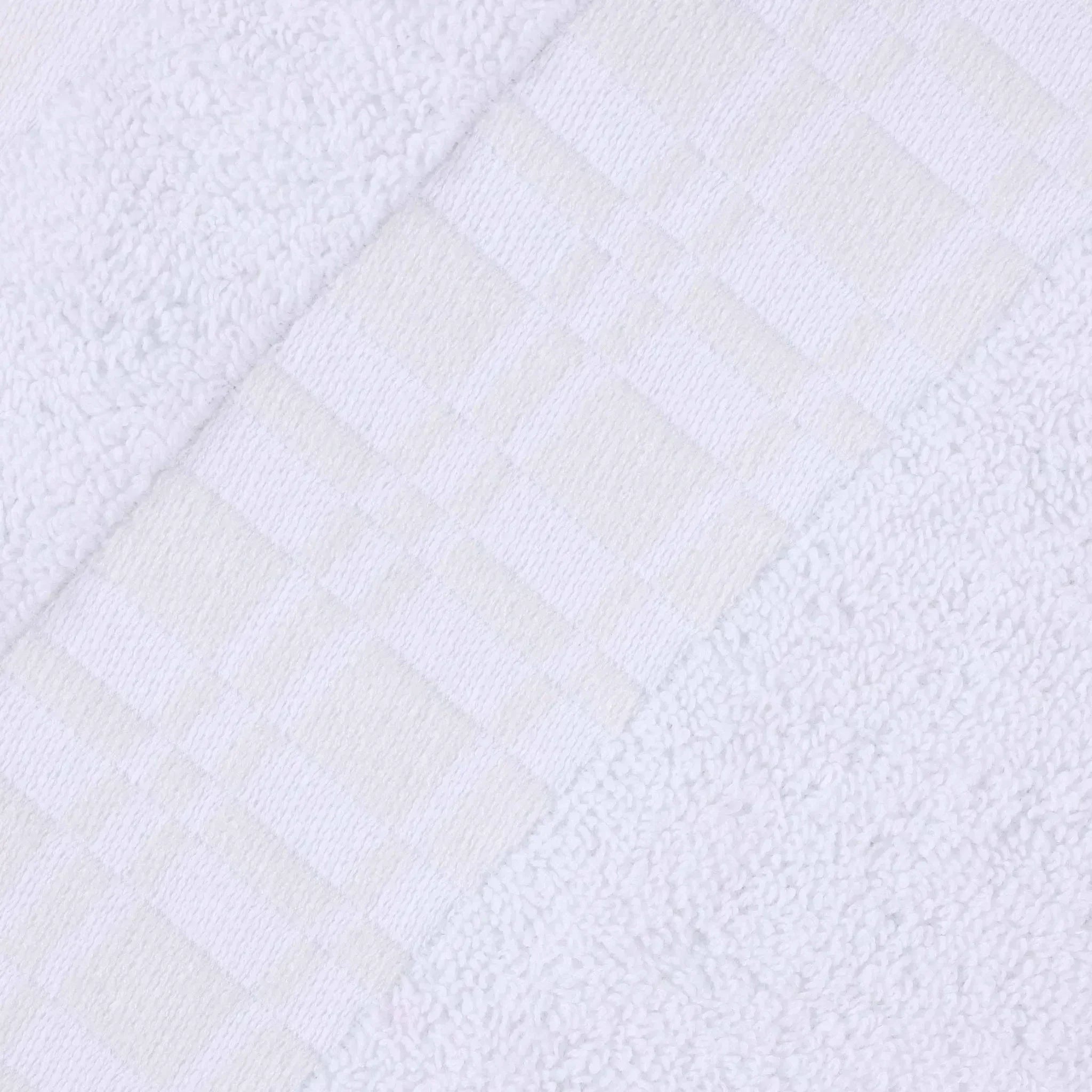 Larissa Cotton Geometric Border 3 Piece Assorted Towel Set - Towel Set by Superior Brand