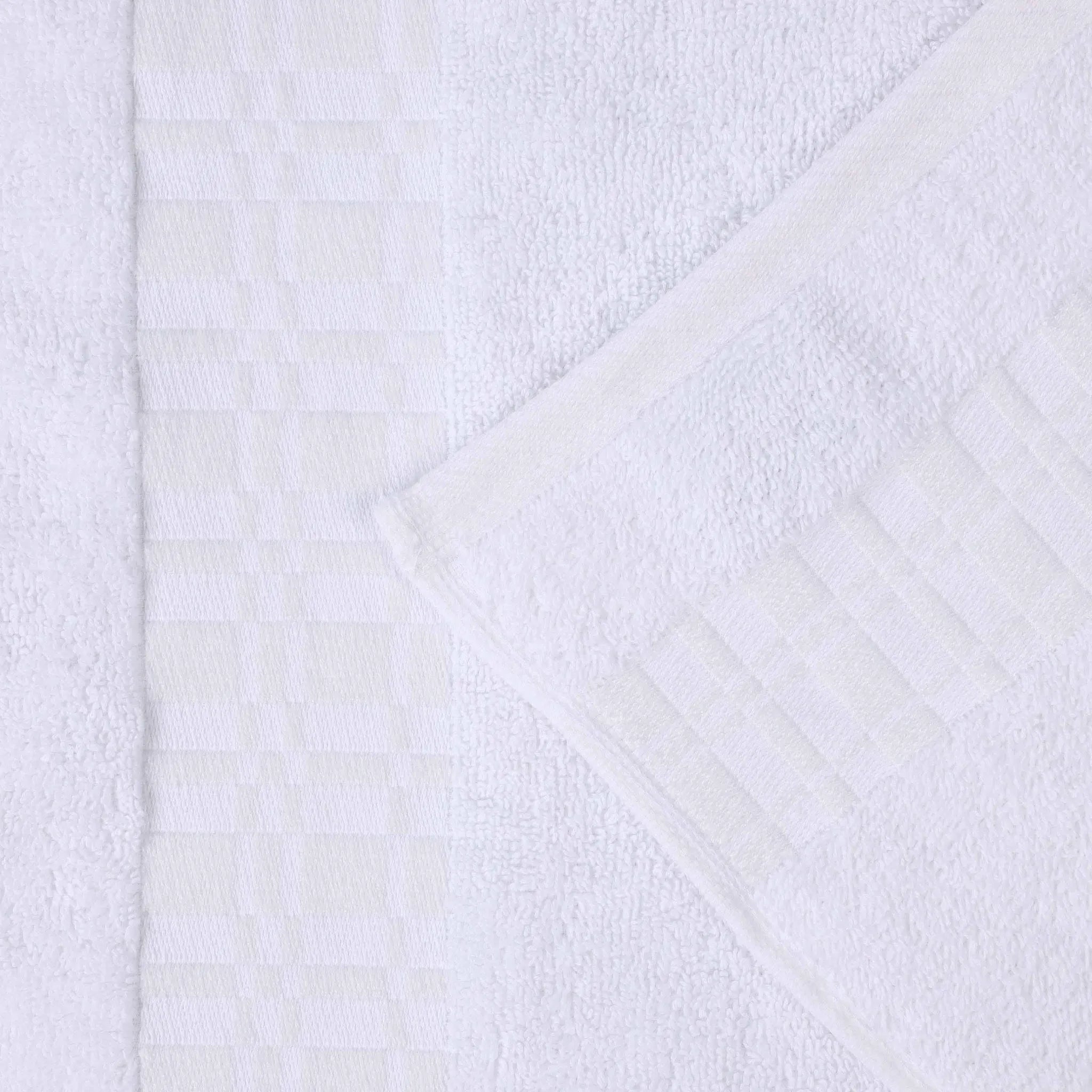 Larissa Cotton Geometric Border 3 Piece Assorted Towel Set - Towel Set by Superior Brand