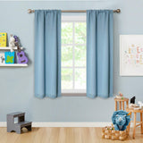 Solid Machine Washable Room Darkening Blackout Curtains, Set of 2 - Blackout Curtains by Superior Brand
