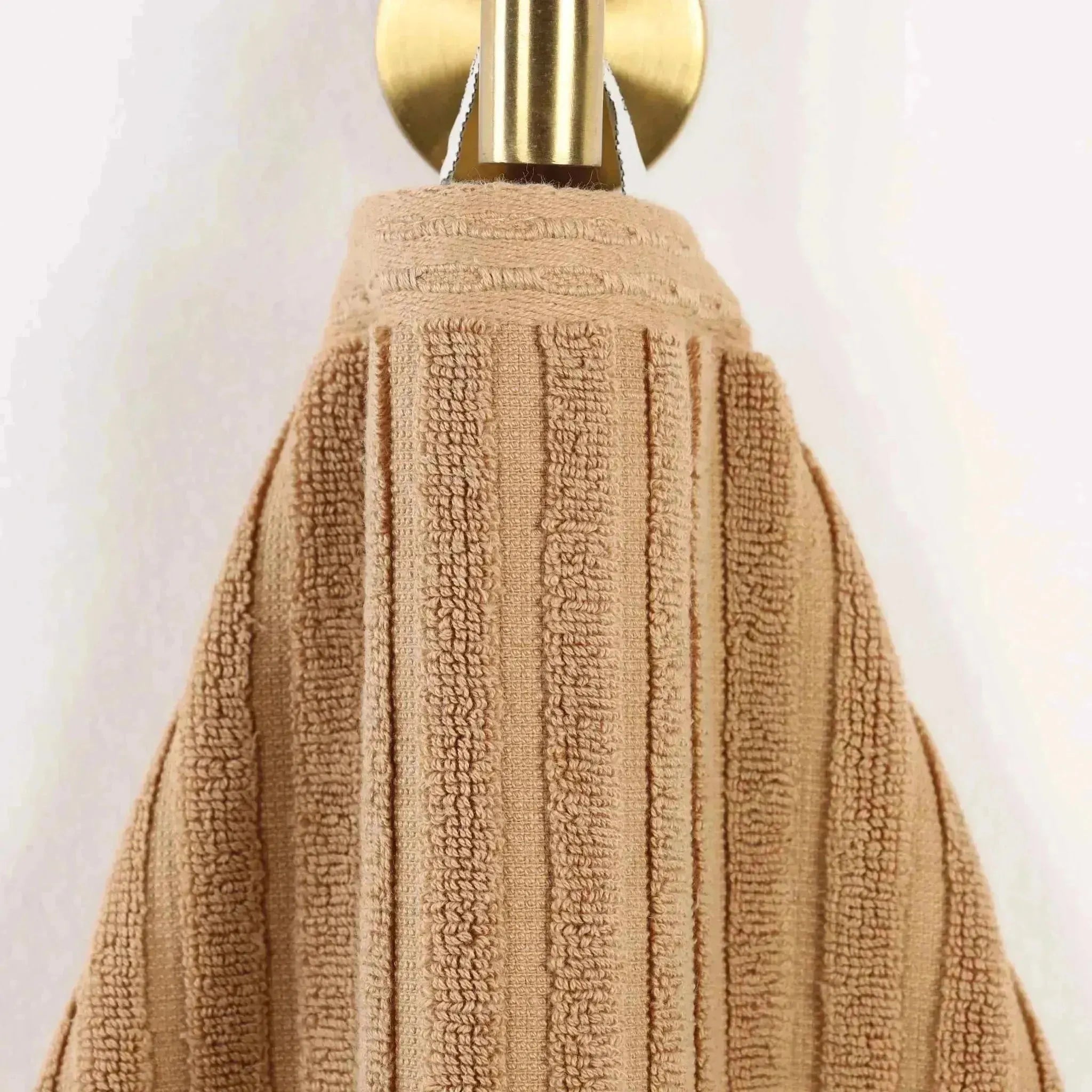 Soho Ribbed Cotton Absorbent 3 Piece Assorted Towel Set - Towel Set by Superior Brand