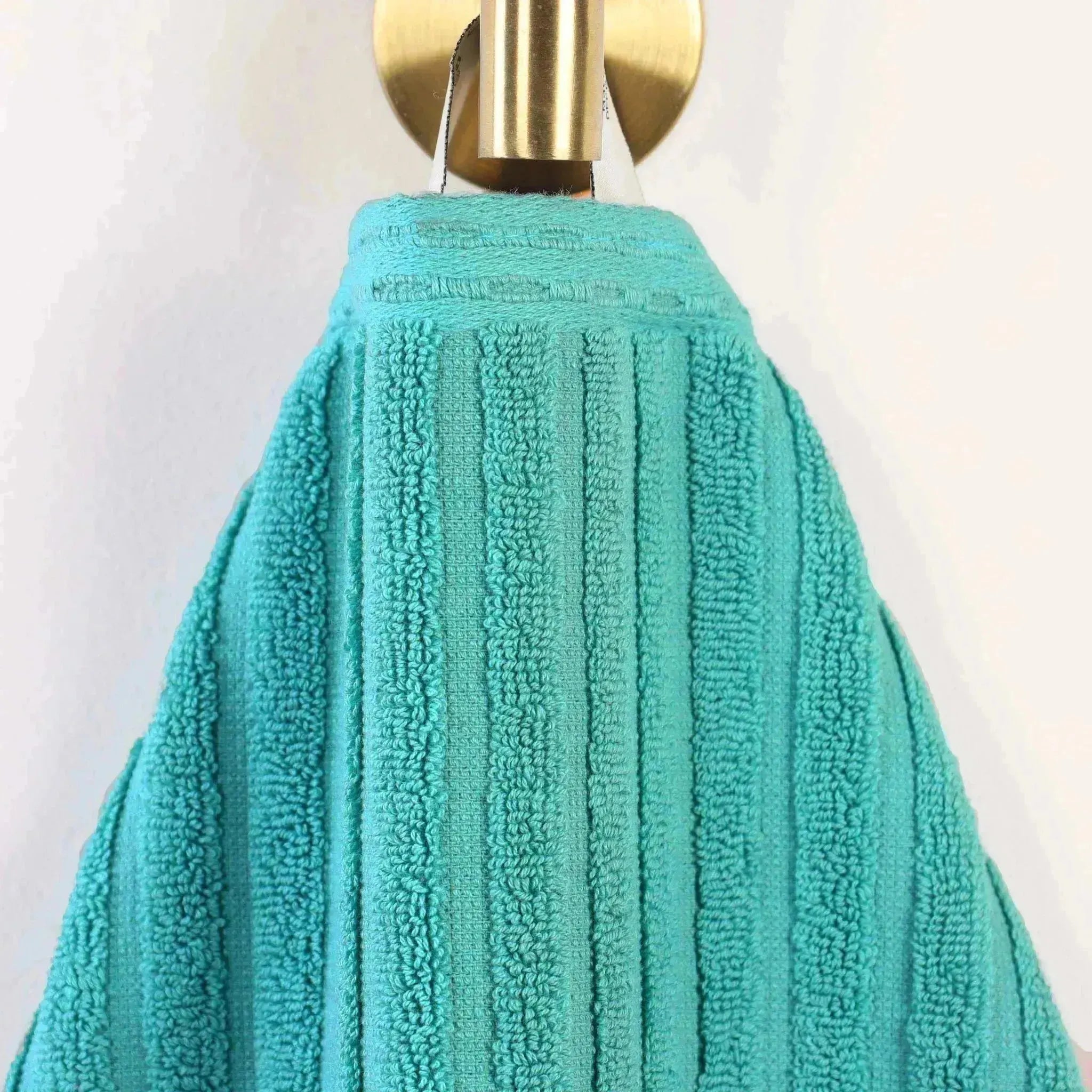 Soho Ribbed Cotton Absorbent Face Towel/Washcloth Set of 12 - Face Towel by Superior Brand