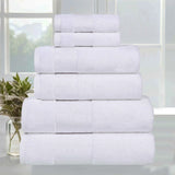 Larissa Cotton Geometric Border 6 Piece Assorted Towel Set - Towel Set by Superior Brand