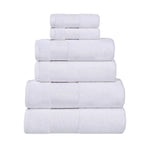 Larissa Cotton Geometric Border 6 Piece Assorted Towel Set - Towel Set by Superior Brand