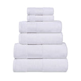 Larissa Cotton Geometric Border 6 Piece Assorted Towel Set - Towel Set by Superior Brand