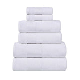 Larissa Cotton Geometric Border 6 Piece Assorted Towel Set - Towel Set by Superior Brand