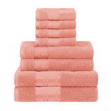 Larissa Cotton Geometric Border 8 Piece Assorted Towel Set - Towel Set by Superior Brand
