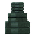 Larissa Cotton Geometric Border 8 Piece Assorted Towel Set - Towel Set by Superior Brand