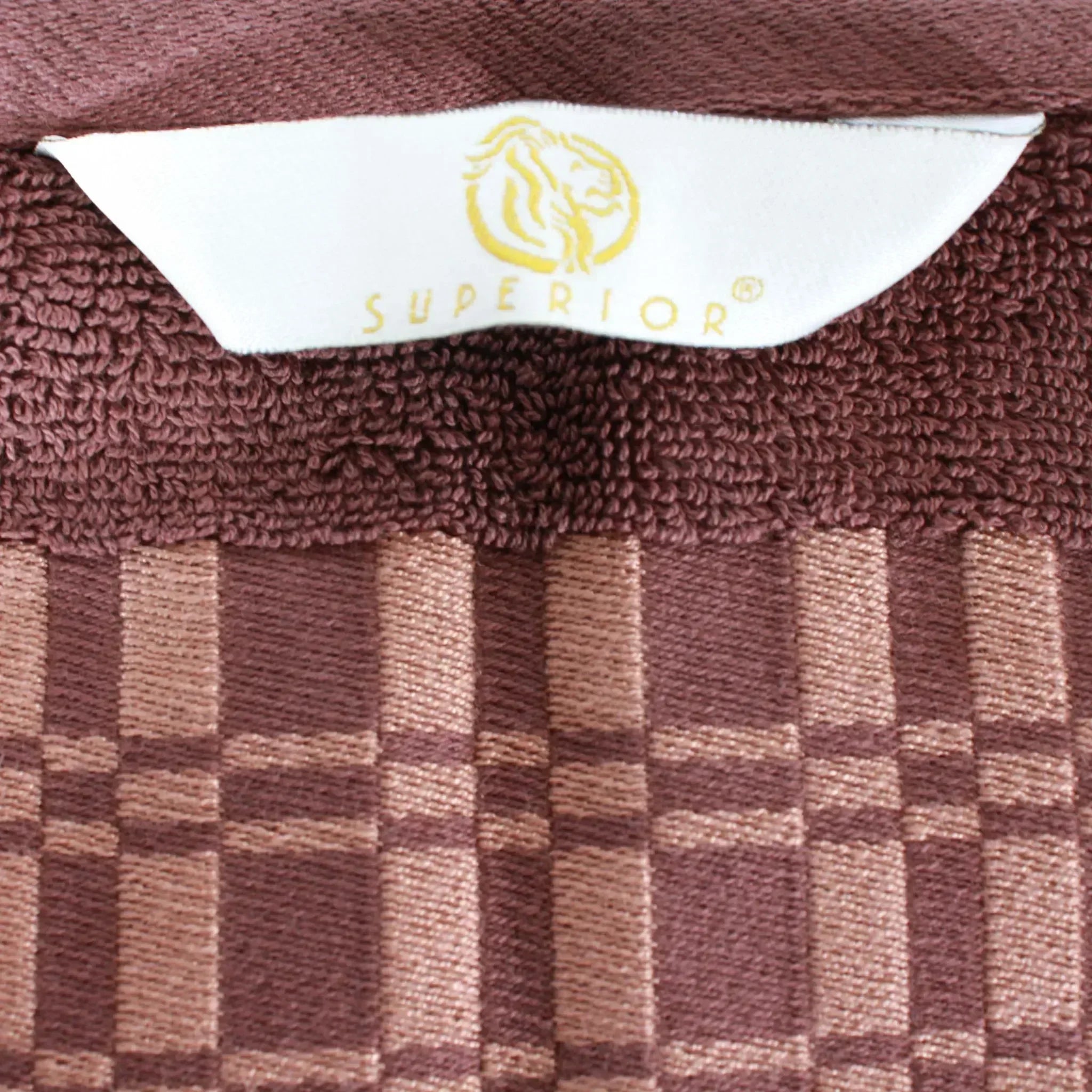 Larissa Cotton Geometric Border 3 Piece Assorted Towel Set - Towel Set by Superior Brand