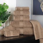 Madison Egyptian Cotton Plush Heavyweight 8 Piece Towel Set - Egyptian Cotton Towel Set by Superior Brand