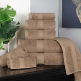 Madison Egyptian Cotton Plush Heavyweight 8 Piece Towel Set - Egyptian Cotton Towel Set by Superior Brand