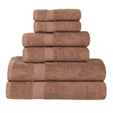 6 Piece Cotton Eco-Friendly Soft Absorbent Towel Set - Towel Set by Superior Brand
