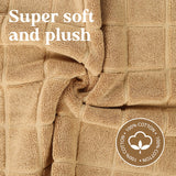 Nora Cotton Solid Absorbent Thick Checkered Washable Bath Mat Set of 2 - Bath Mats by Superior Brand