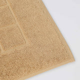 Nora Cotton Solid Absorbent Thick Checkered Washable Bath Mat Set of 2 - Bath Mats by Superior Brand