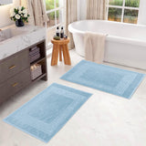 Egyptian Cotton Greek Key Infinity Border Bath Mat Set of 2 - Bath Mats by Superior Brand