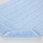 Nora Cotton Solid Absorbent Thick Checkered Washable Bath Mat Set of 2 - Bath Mats by Superior Brand