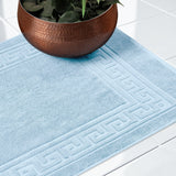 Egyptian Cotton Greek Key Infinity Border Bath Mat Set of 2 - Bath Mats by Superior Brand