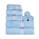 Madison Egyptian Cotton Plush Heavyweight 8 Piece Towel Set - Egyptian Cotton Towel Set by Superior Brand
