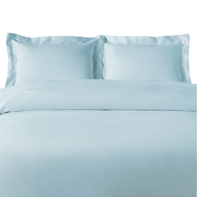 100% Rayon From Bamboo 300 Thread Count Solid Duvet Cover Set - LightBlue