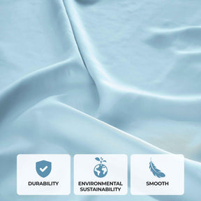 Modal From Beechwood 400 Thread Count Cooling Solid Pillowcase Set - LightBlue