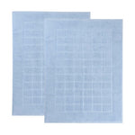 Nora Cotton Solid Absorbent Thick Checkered Washable Bath Mat Set of 2 - Bath Mats by Superior Brand